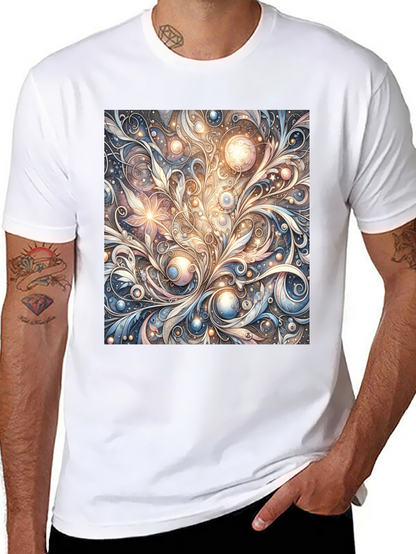 Art Nouveau Swirl T-Shirt: Unique Pattern Tee