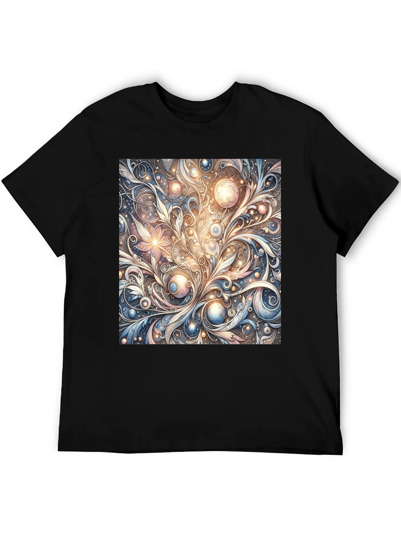Art Nouveau Swirl T-Shirt: Unique Pattern Tee