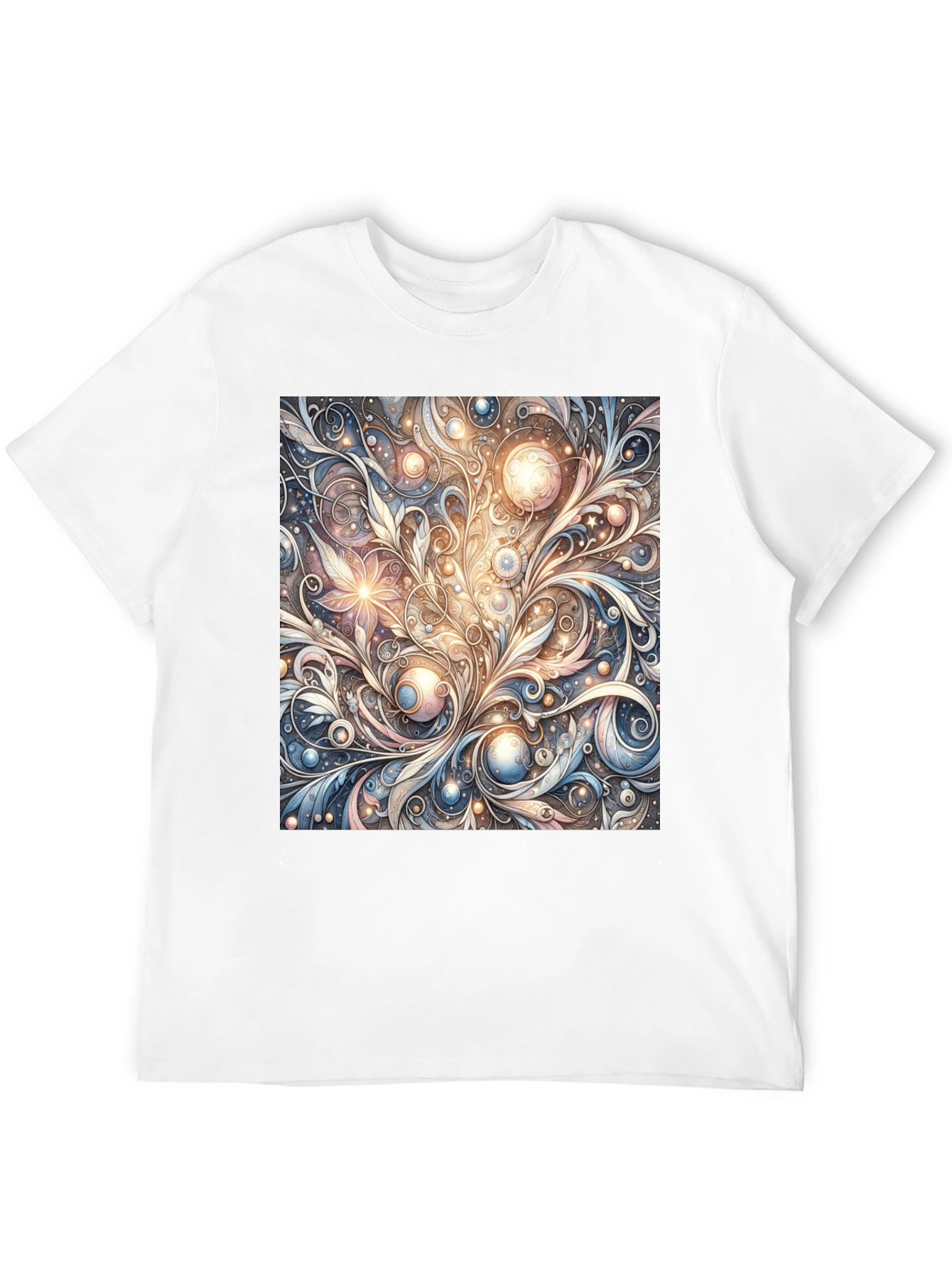 Art Nouveau Swirl T-Shirt: Unique Pattern Tee