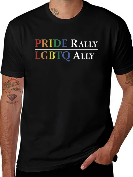 Pride Rally LGBTQ Ally Graphic Tee