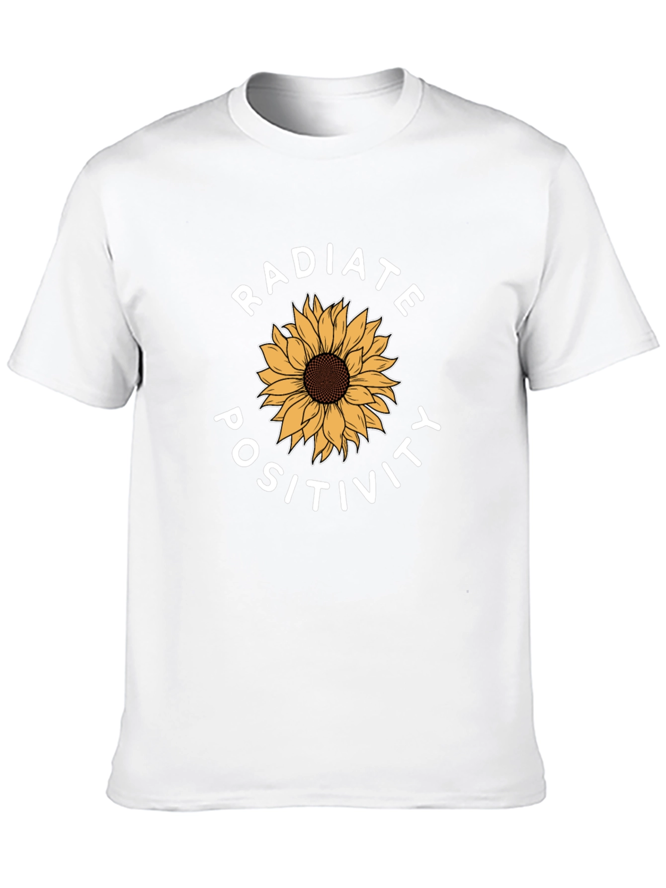 Radiate Positivity Sunflower Graphic Tee - Black