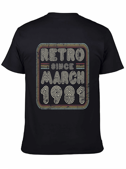 Retro Since March 1981 Graphic T-Shirt