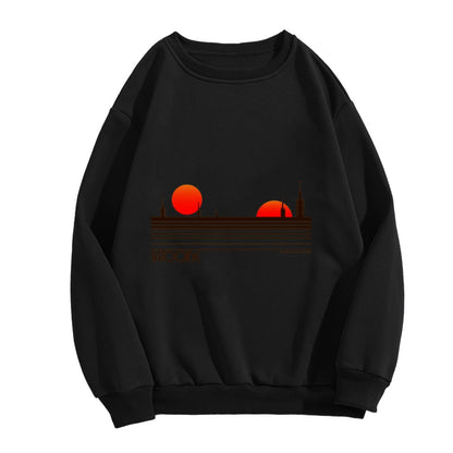 Retro Tatooine Sunset Star Wars Crewneck Sweatshirt