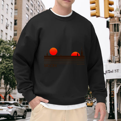 Retro Tatooine Sunset Star Wars Crewneck Sweatshirt