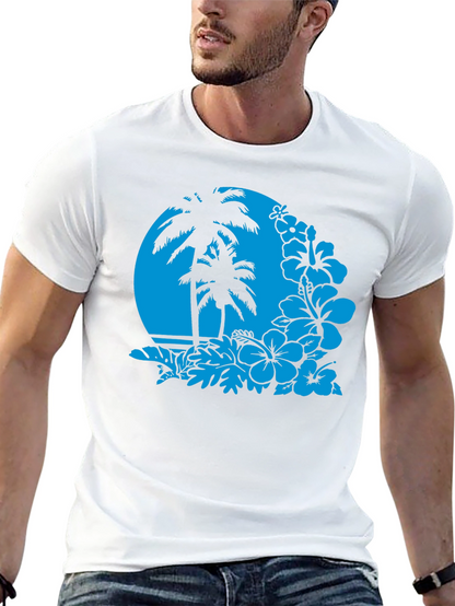 Tropical Paradise Graphic Tee - Black