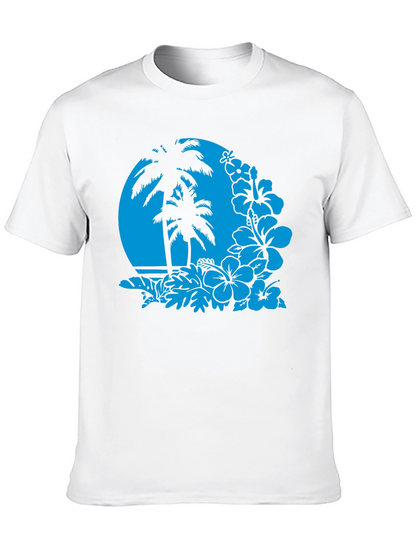 Tropical Paradise Graphic Tee - Black