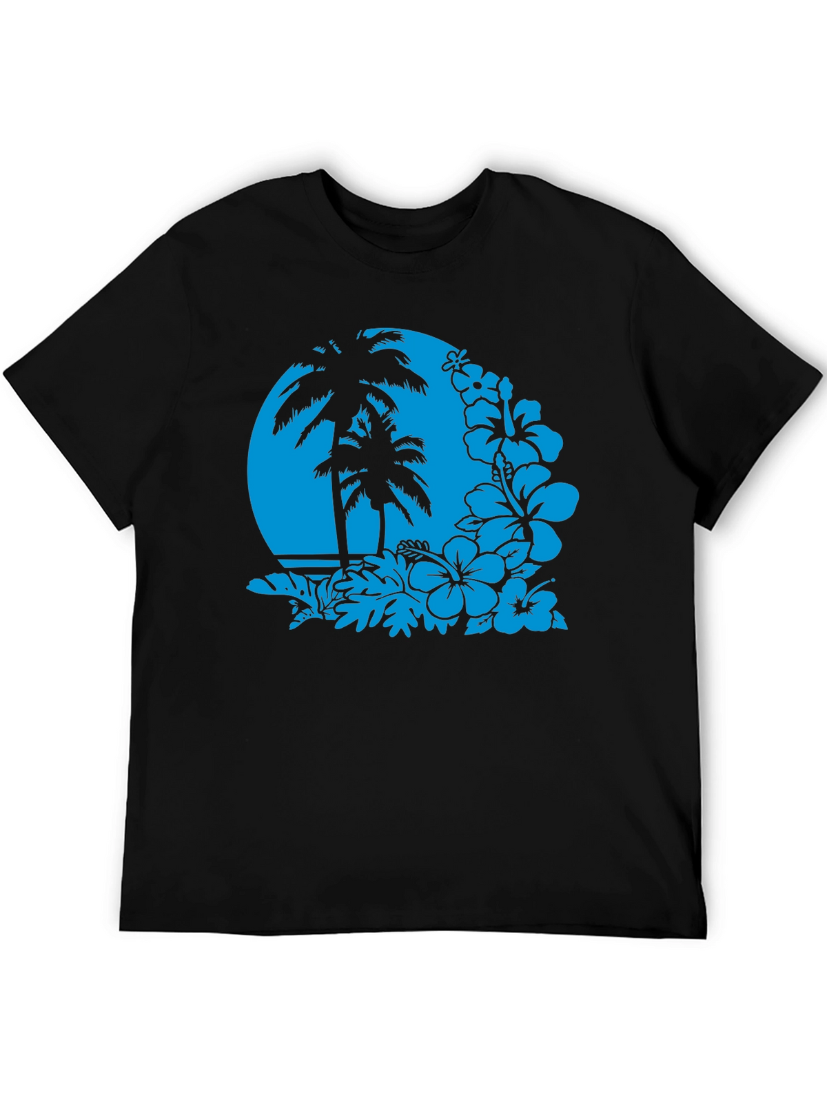 Tropical Paradise Graphic Tee - Black