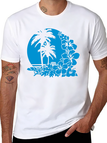 Tropical Paradise Graphic Tee - Black