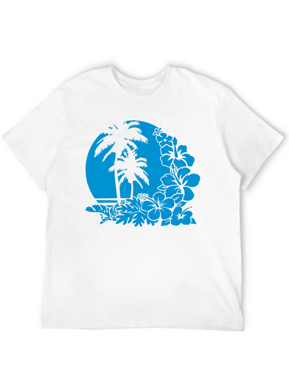 Tropical Paradise Graphic Tee - Black