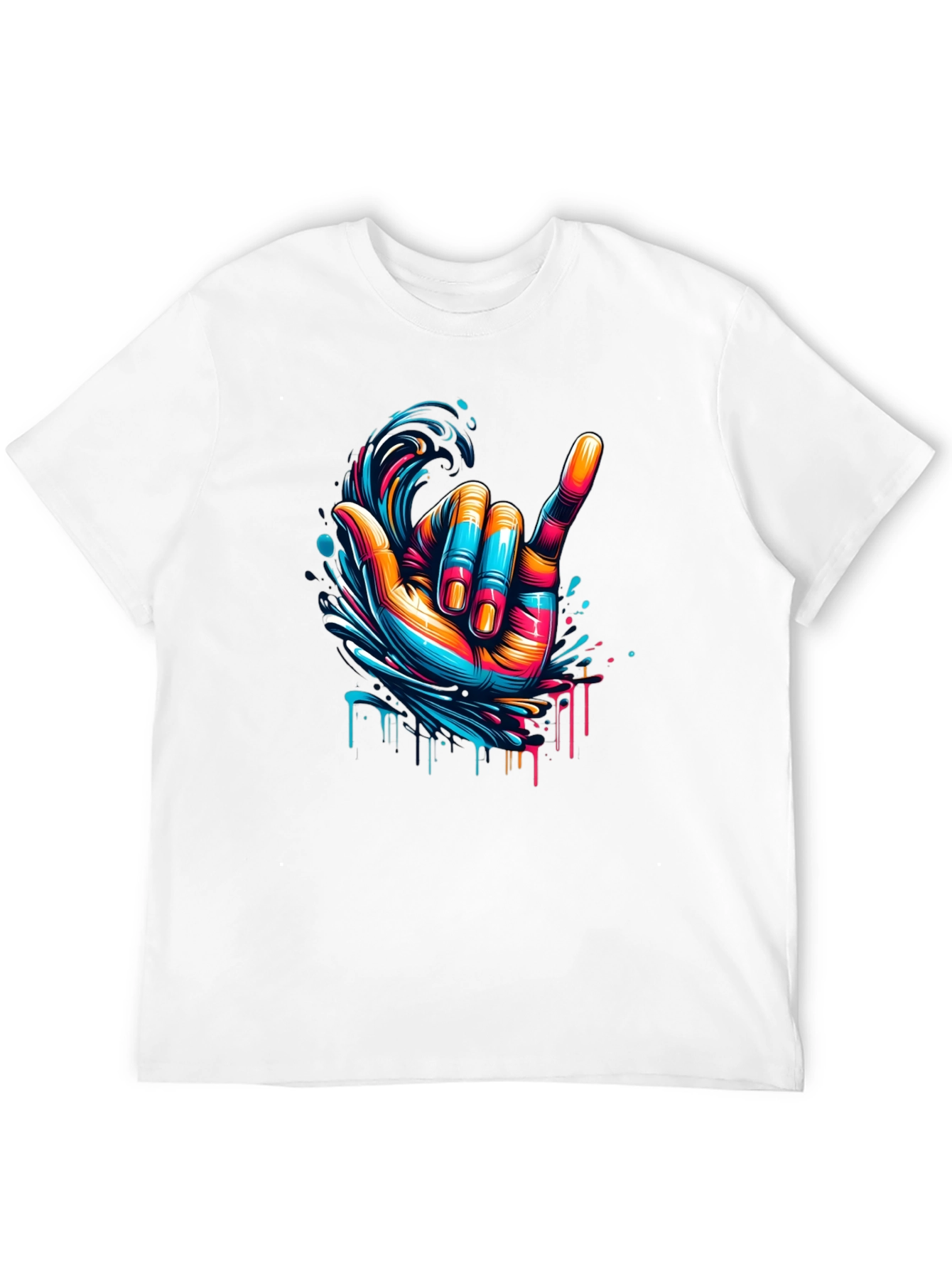 Hang Loose Graphic Tee - Black