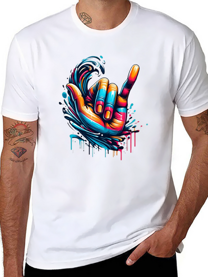 Hang Loose Graphic Tee - Black