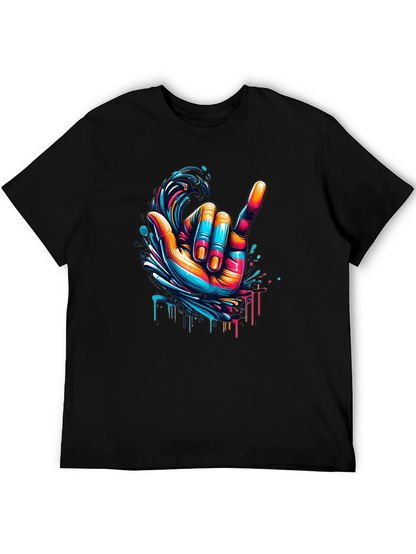 Hang Loose Graphic Tee - Black