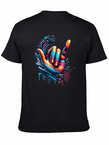 Hang Loose Graphic Tee - Black