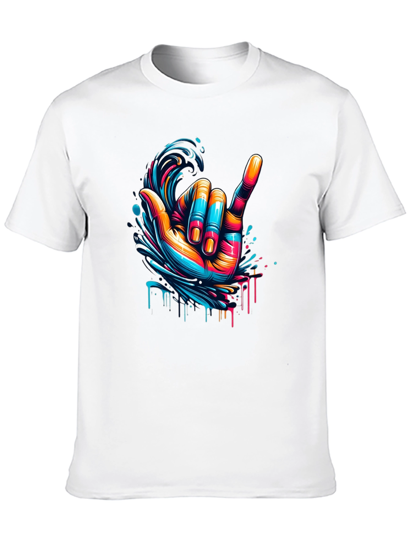 Hang Loose Graphic Tee - Black