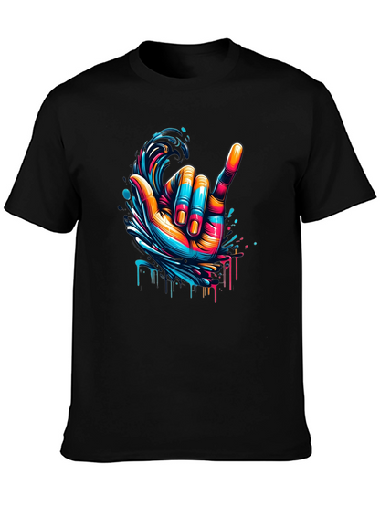 Hang Loose Graphic Tee - Black