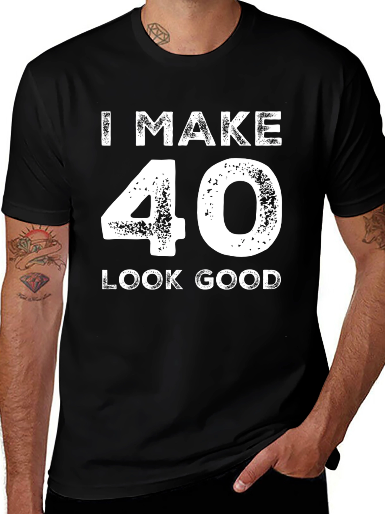 I Make 40 Look Good Black T-Shirt