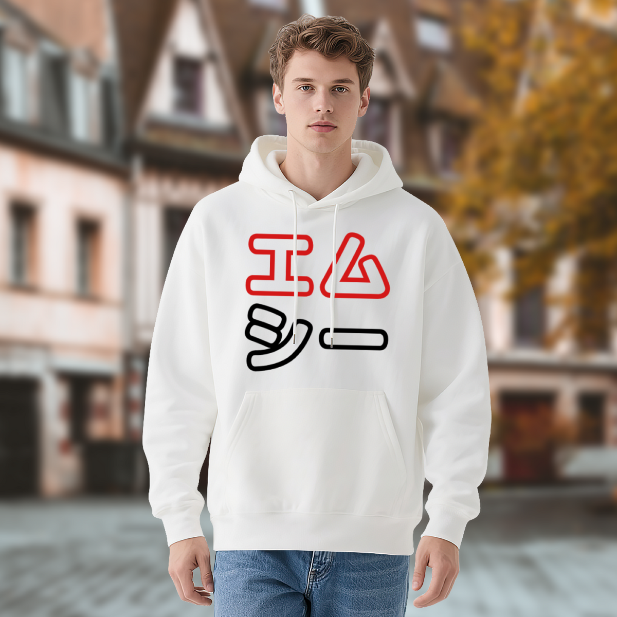 Premium Graphic Hoodie - Geometric Art