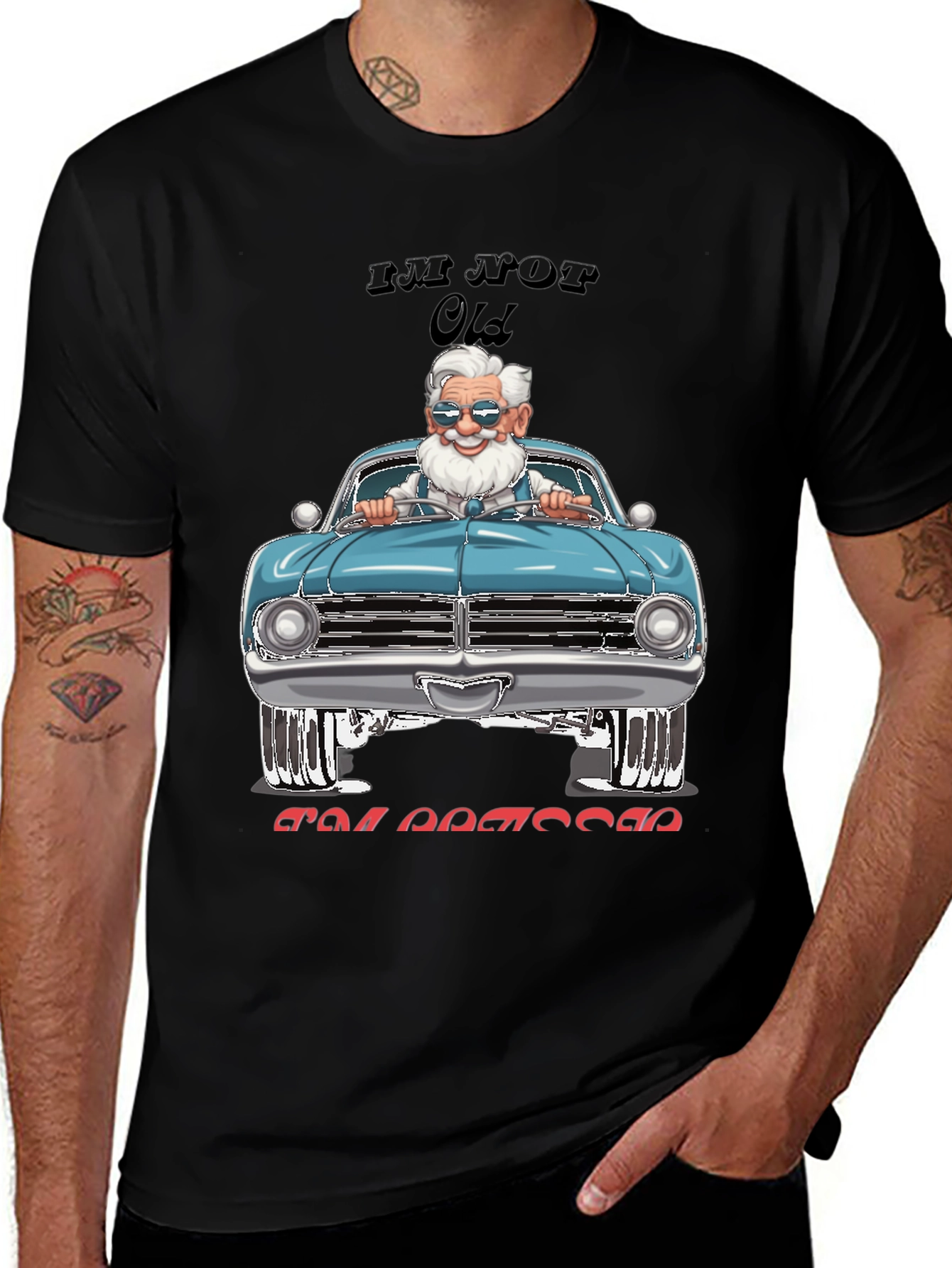 Im Not Old Im Classic Car Graphic Tee