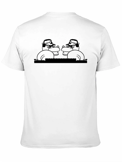 DJ Hippo Graphic T-Shirt - Black