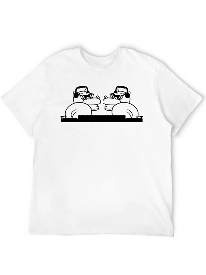 DJ Hippo Graphic T-Shirt - Black