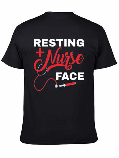 Resting Nurse Face Graphic T-Shirt