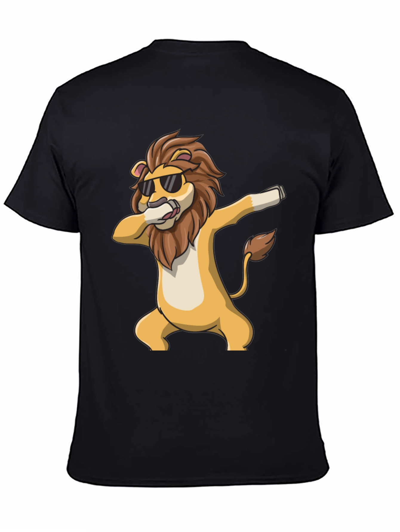 Cool Lion Dabbing Black T-Shirt