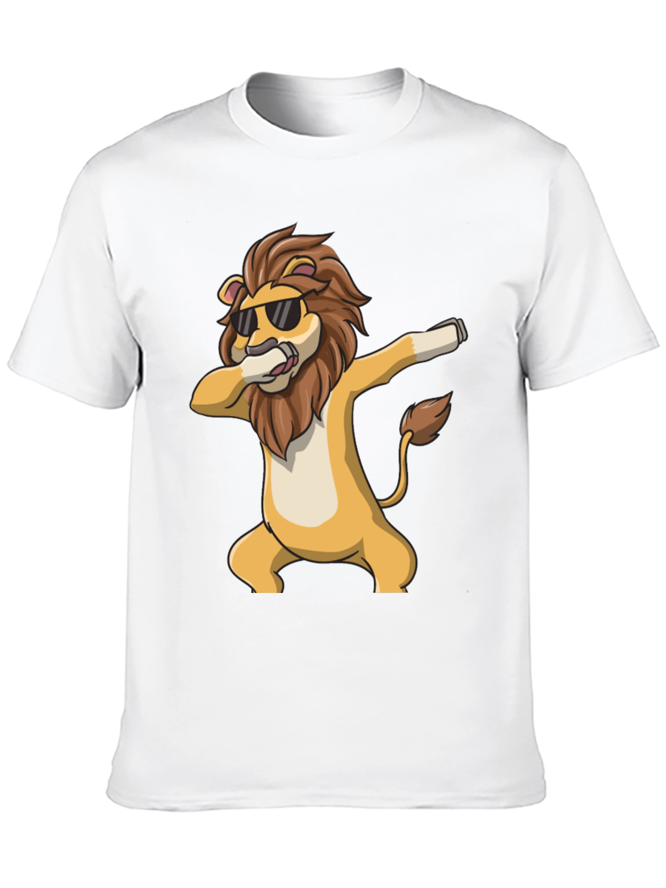 Cool Lion Dabbing Black T-Shirt