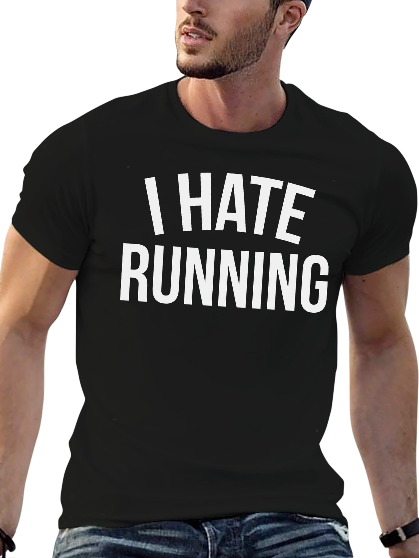 I Hate Running T-Shirt - Funny Anti-Running Tee
