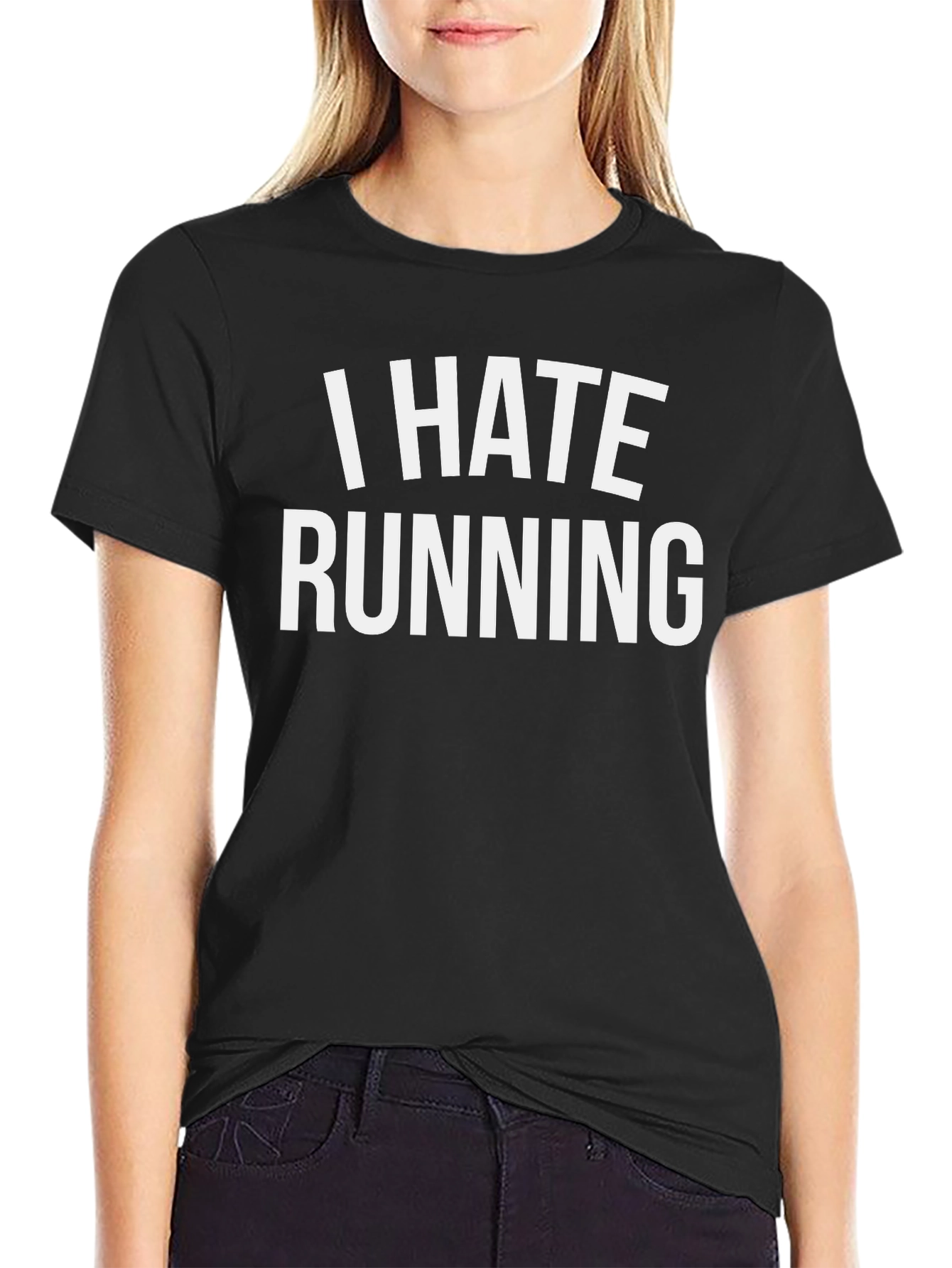 I Hate Running T-Shirt - Funny Anti-Running Tee