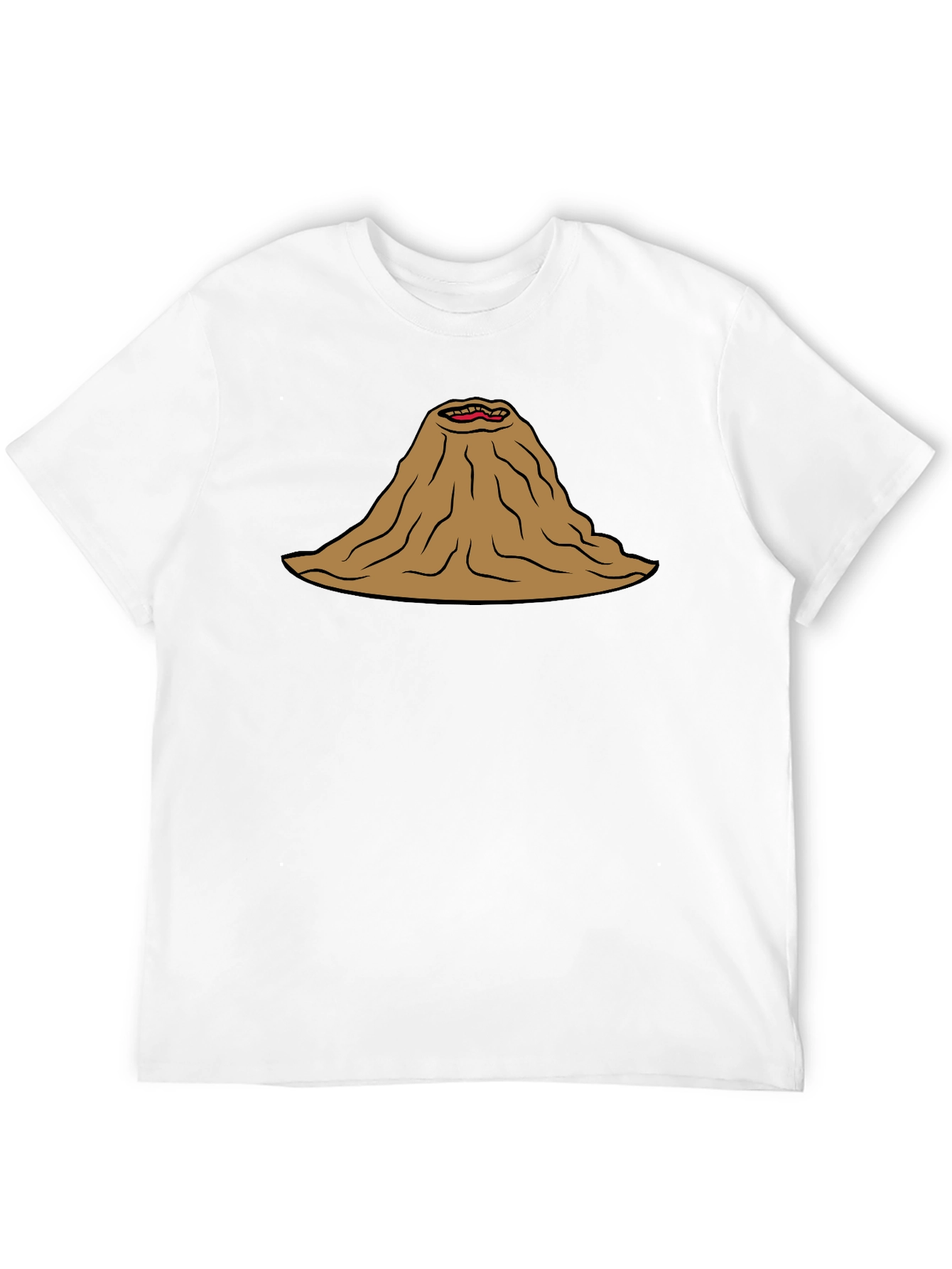 Volcano Mouth T-Shirt Funny Lava Active Humor Tee