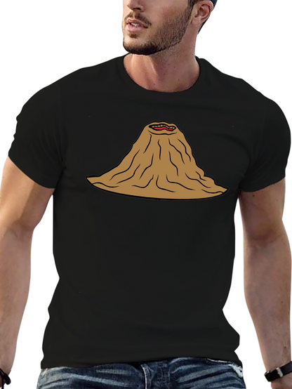 Volcano Mouth T-Shirt Funny Lava Active Humor Tee