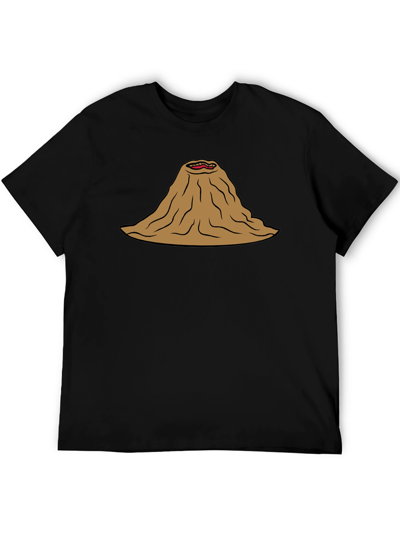 Volcano Mouth T-Shirt Funny Lava Active Humor Tee
