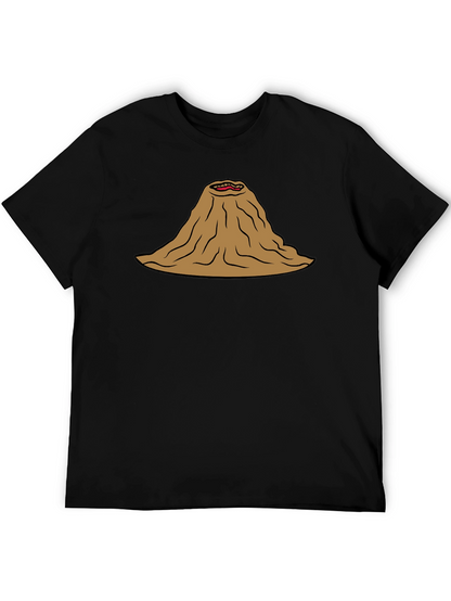 Volcano Mouth T-Shirt Funny Lava Active Humor Tee
