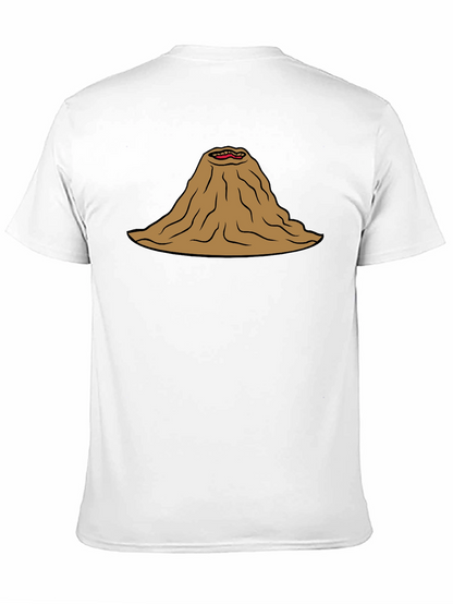 Volcano Mouth T-Shirt Funny Lava Active Humor Tee