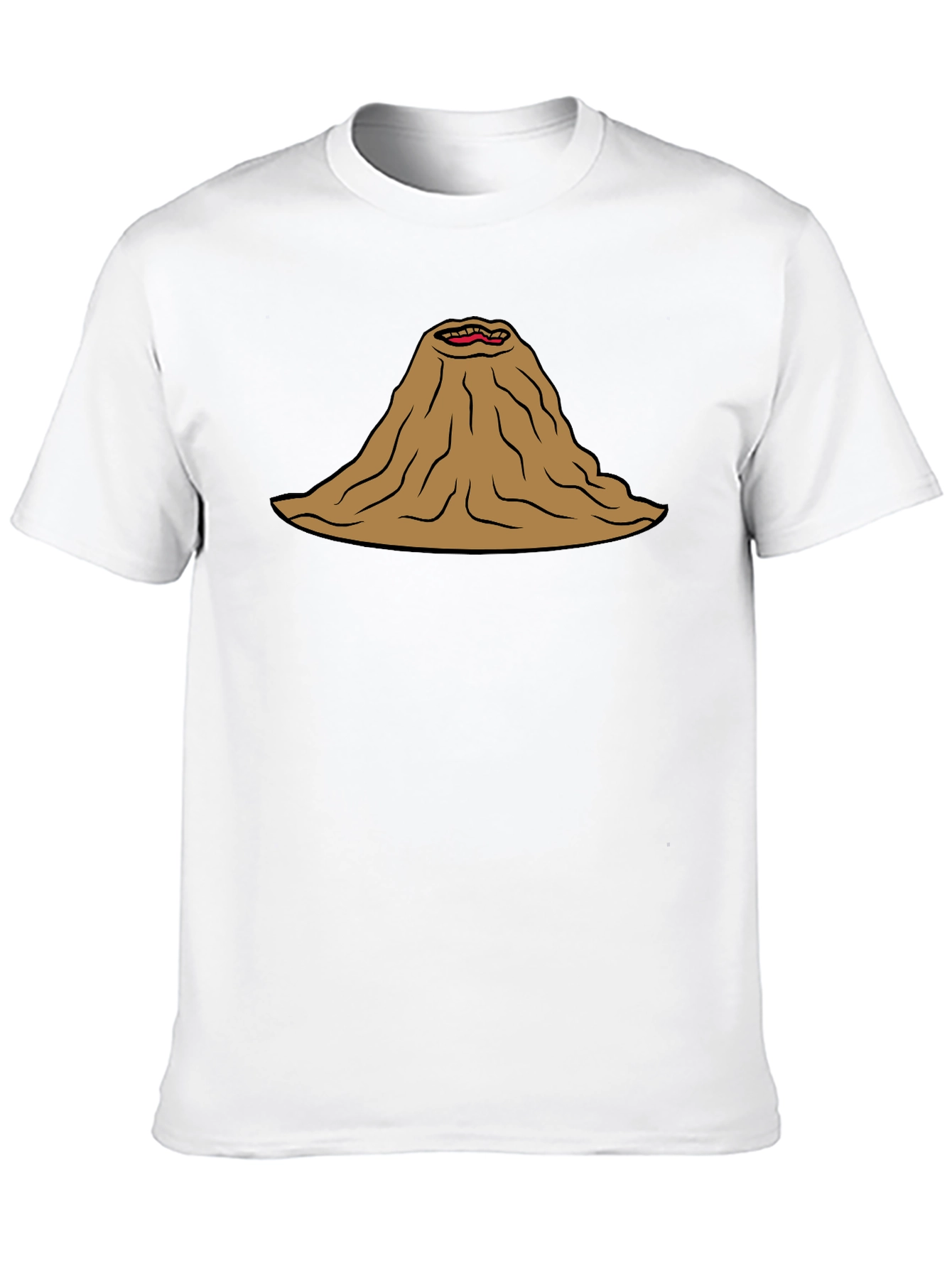 Volcano Mouth T-Shirt Funny Lava Active Humor Tee