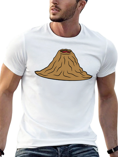 Volcano Mouth T-Shirt Funny Lava Active Humor Tee