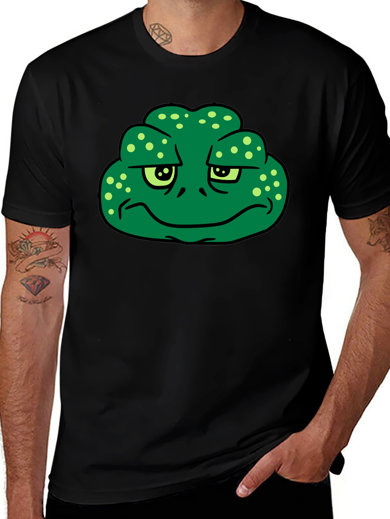 Grumpy Frog Graphic T-Shirt