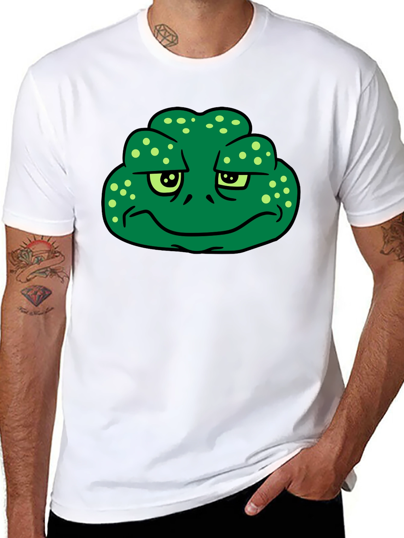 Grumpy Frog Graphic T-Shirt