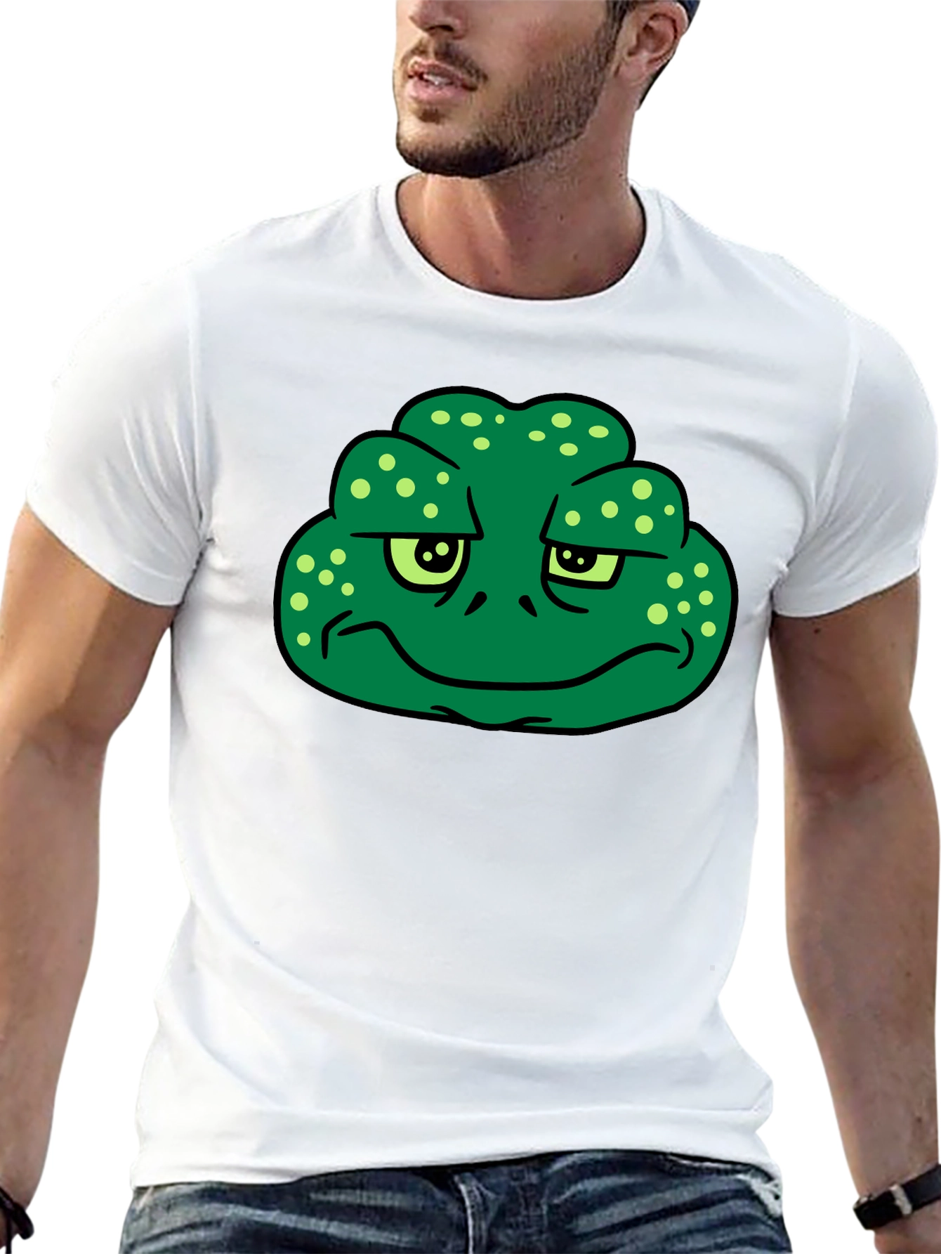 Grumpy Frog Graphic T-Shirt
