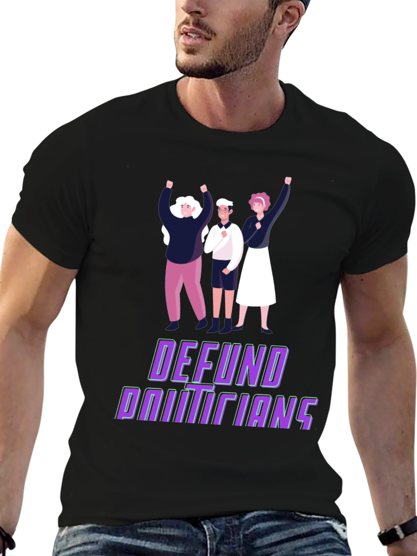 Defund Politicians Graphic Tee