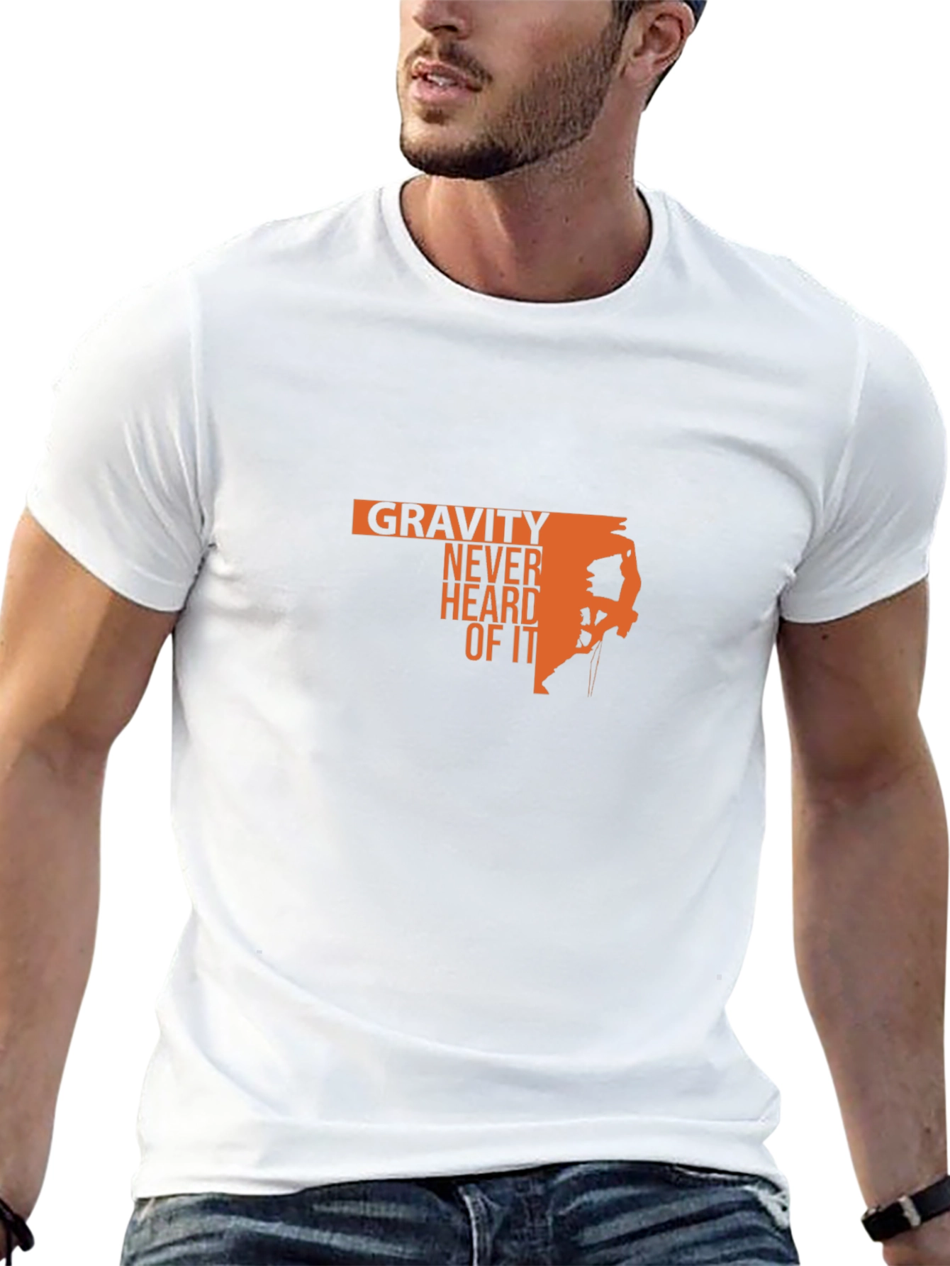 Gravity Never Heard Of It Black T-Shirt