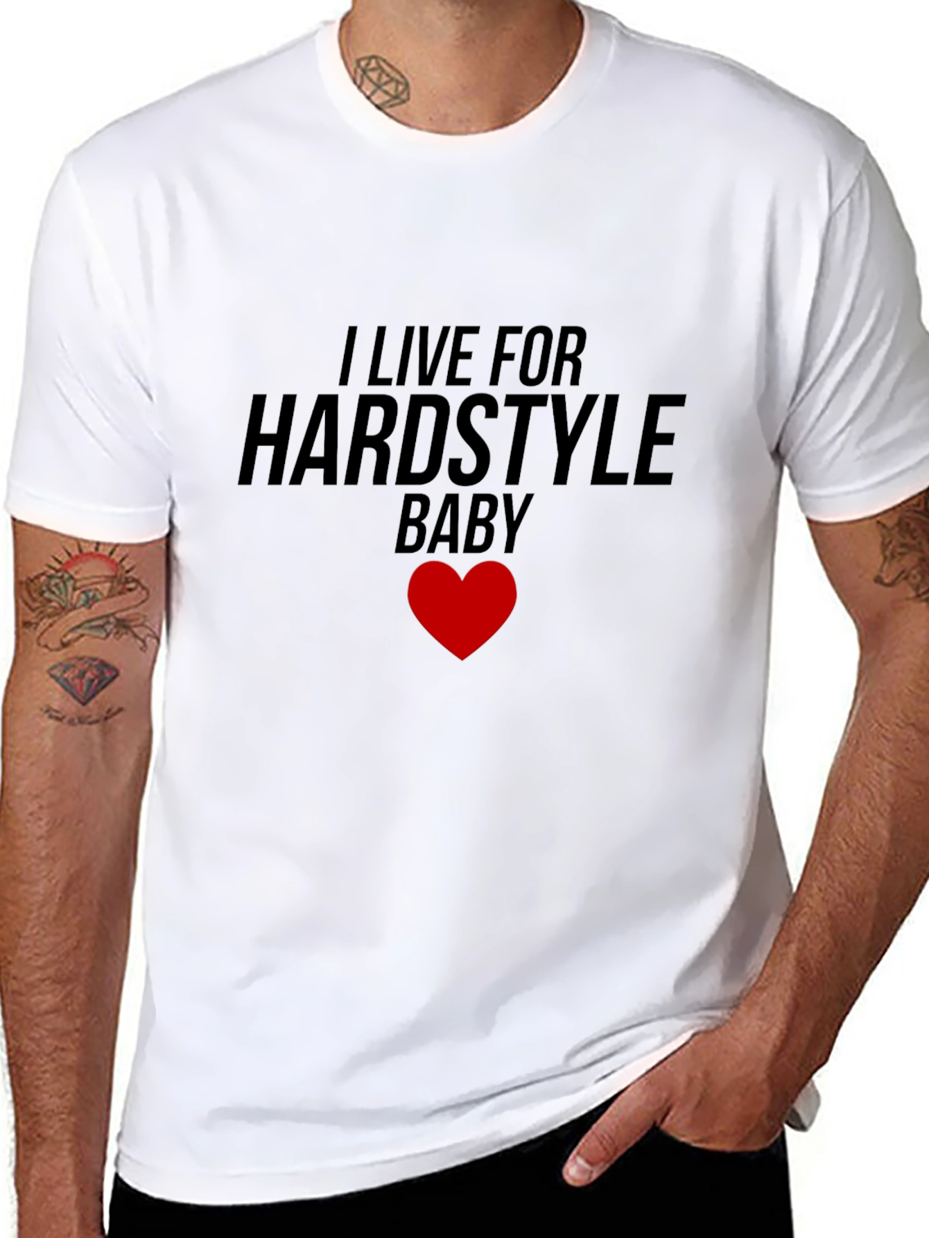 Hardstyle Baby Tee - Music Lovers Black T-Shirt