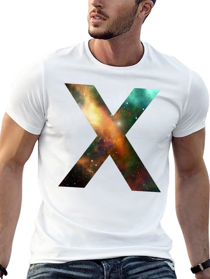 Galaxy X T-Shirt - Black Cotton Blend Tee