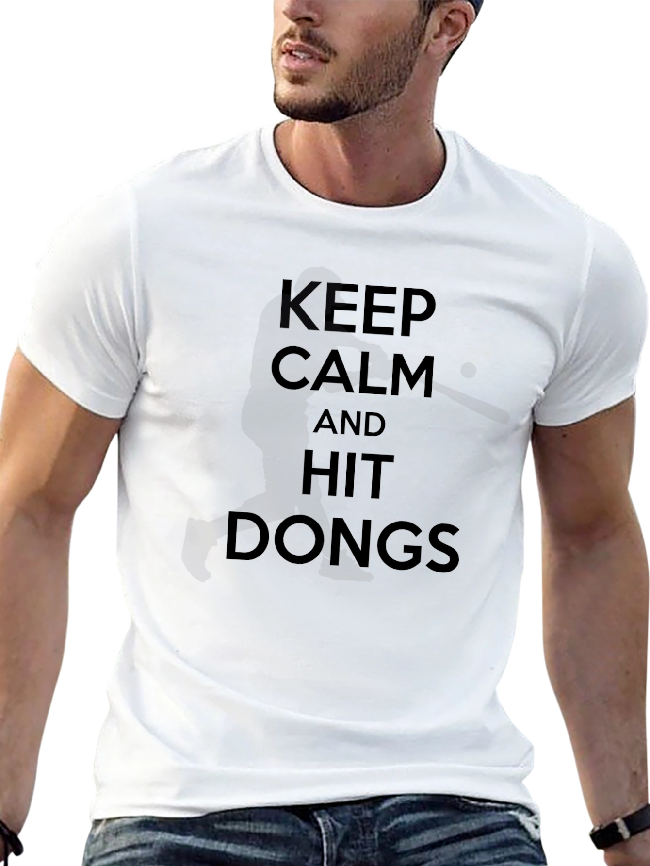 Keep Calm and Hit Dongs Black T-Shirt