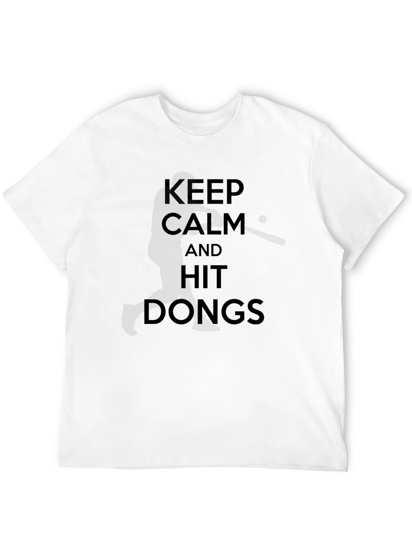 Keep Calm and Hit Dongs Black T-Shirt