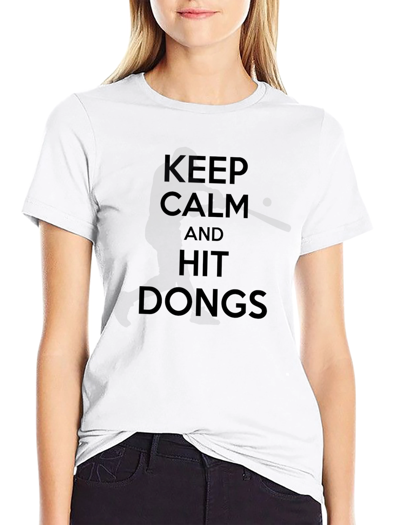 Keep Calm and Hit Dongs Black T-Shirt