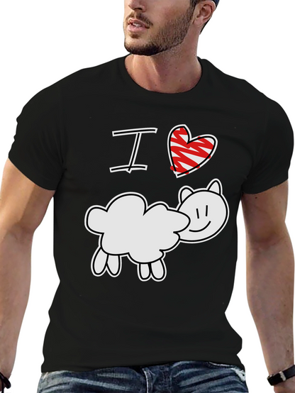 I Love Sheep T-Shirt - Cute Farm Animal Tee