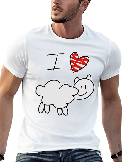 I Love Sheep T-Shirt - Cute Farm Animal Tee