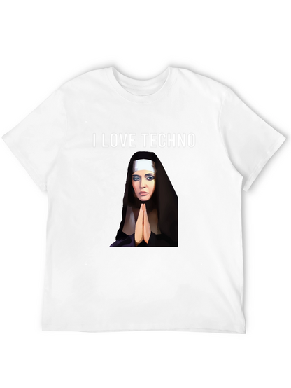 I Love Techno Graphic T-Shirt