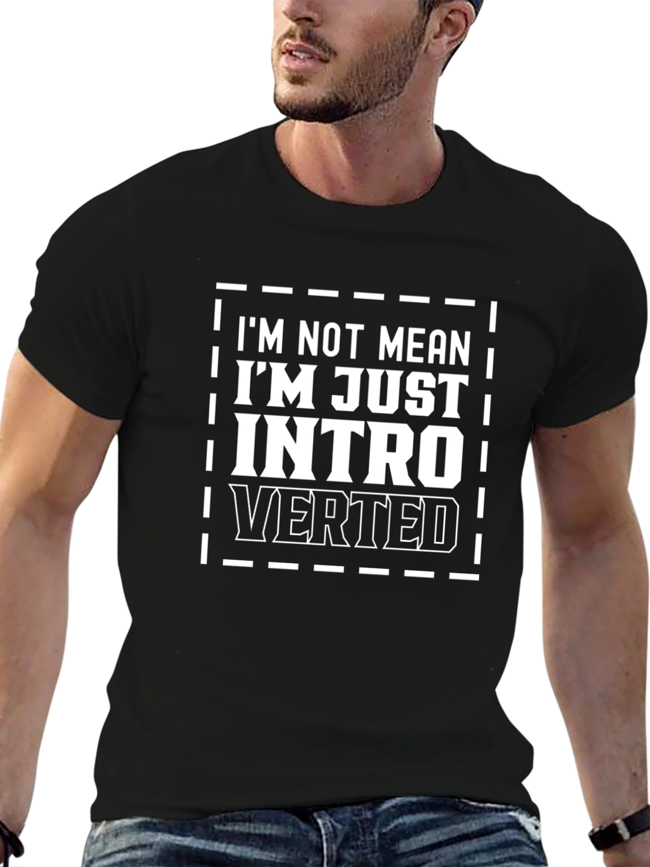 Introverted Humor T-Shirt - Im Not Mean